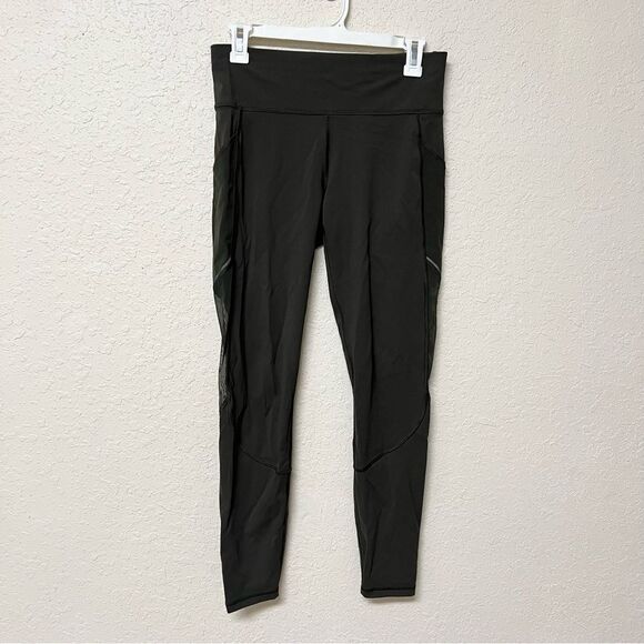 Lululemon Train HR Tight 28” Mesh Green Size 8 - Picture 1 of 6